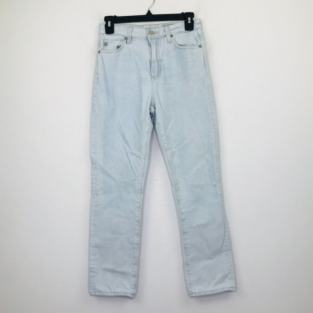 Adriano Goldschmied Women's 25 Jeans Blue Alexxis Slim High-Rise Button Flaw H